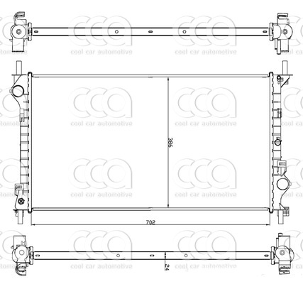 Radiateuren PW - Vrachtwagens Radiateur Ford Tourneo 11>