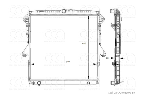 Radiateuren PW - Vrachtwagens Radiateur Ford USA Ranger 11>