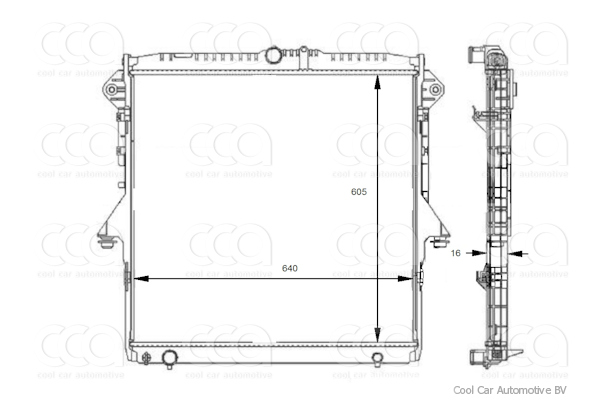 Radiateuren PW - Vrachtwagens Radiateur Ford USA Ranger 01>
