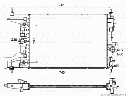 Radiateuren PW - Vrachtwagens Radiateur Chevrolet Cruze 01>