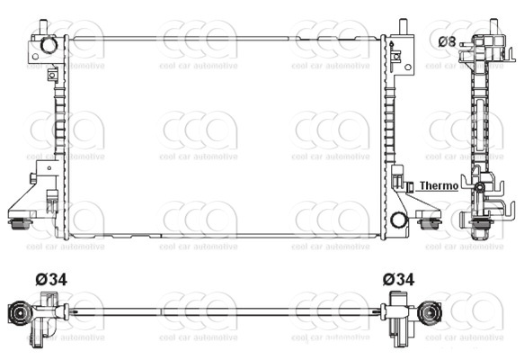 Radiateuren PW - Vrachtwagens Radiateur Chevrolet Volt 03>