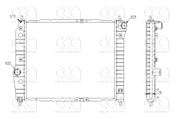 Radiateuren PW - Vrachtwagens Radiateur Chevrolet Aveo 03>