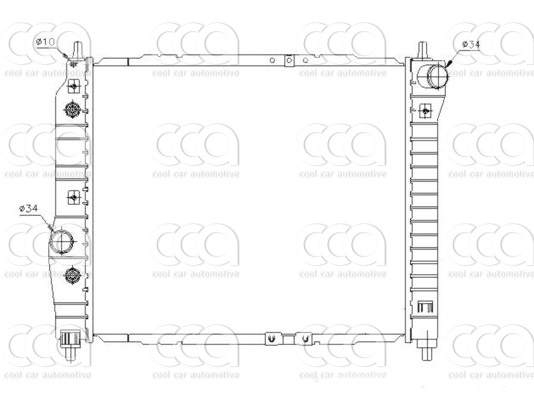 Radiateuren PW - Vrachtwagens Radiateur Chevrolet Aveo 05>