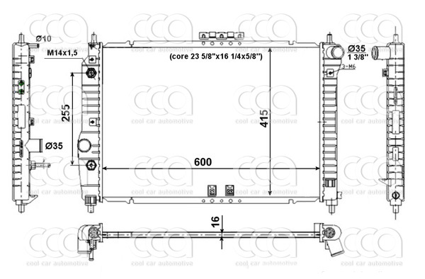 Radiateuren PW - Vrachtwagens Radiateur Chevrolet Aveo 05>