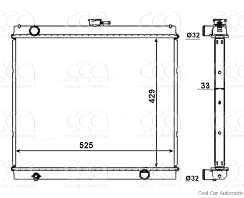 Radiateuren PW - Vrachtwagens Radiateur Chevrolet Tavera 01>