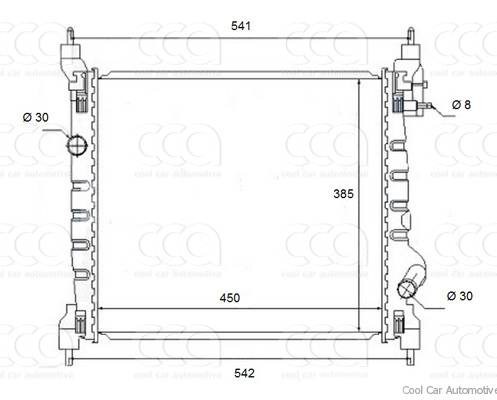 Radiateuren PW - Vrachtwagens Radiateur Chevrolet Spark 06>