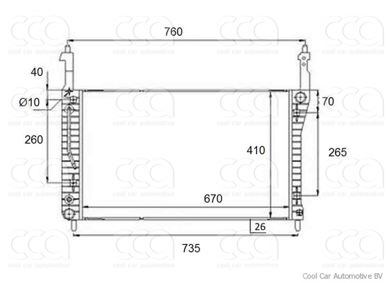 Radiateuren PW - Vrachtwagens Radiateur Chevrolet Captiva 01>