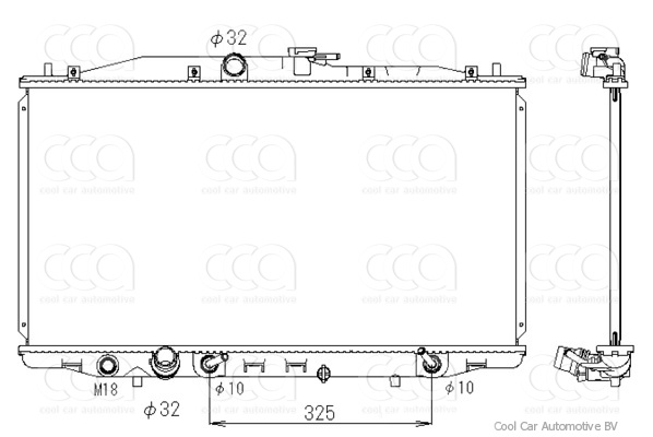 Radiateuren PW - Vrachtwagens Radiateur Honda Accord 01>