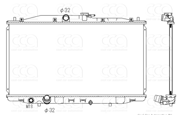Radiateuren PW - Vrachtwagens Radiateur Honda Accord 01>