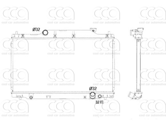 Radiateuren PW - Vrachtwagens Radiateur Honda Civic 01>