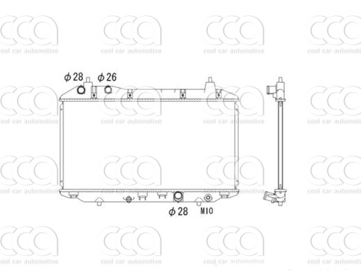 Radiateuren PW - Vrachtwagens Radiateur Honda Civic 09>