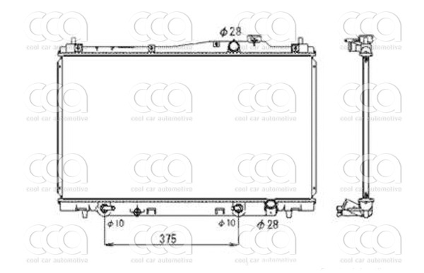Radiateuren PW - Vrachtwagens Radiateur Honda Stream 05>