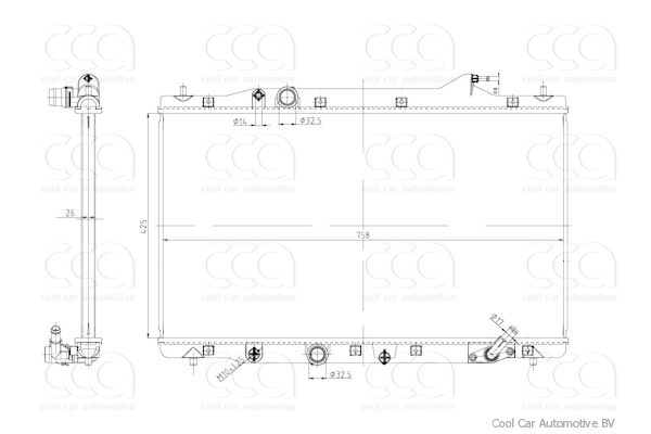 Radiateuren PW - Vrachtwagens Radiateur Honda CR-V 06>