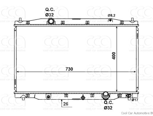 Radiateuren PW - Vrachtwagens Radiateur Honda CR-V 10>