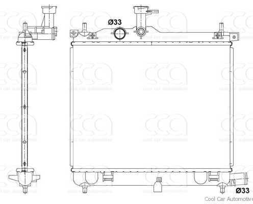 Radiateuren PW - Vrachtwagens Radiateur Hyundai i10 01>