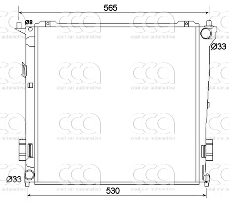 Radiateuren PW - Vrachtwagens Radiateur Hyundai Elantra 08>