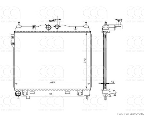 Radiateuren PW - Vrachtwagens Radiateur Hyundai Getz 01>