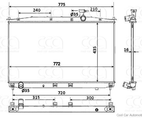 Radiateuren PW - Vrachtwagens Radiateur Hyundai Santa Fe 11>