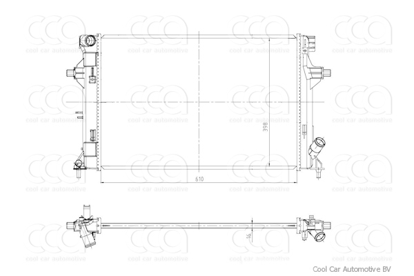 Radiateuren PW - Vrachtwagens Radiateur Hyundai Elantra 06>
