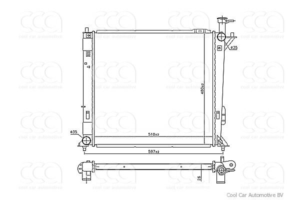Radiateuren PW - Vrachtwagens Radiateur Hyundai Santa Fe 07>