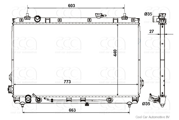 Radiateuren PW - Vrachtwagens Radiateur Hyundai Entourage 12>