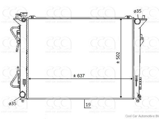 Radiateuren PW - Vrachtwagens Radiateur Hyundai Azera 07>