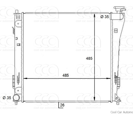 Radiateuren PW - Vrachtwagens Radiateur Hyundai i40 07>