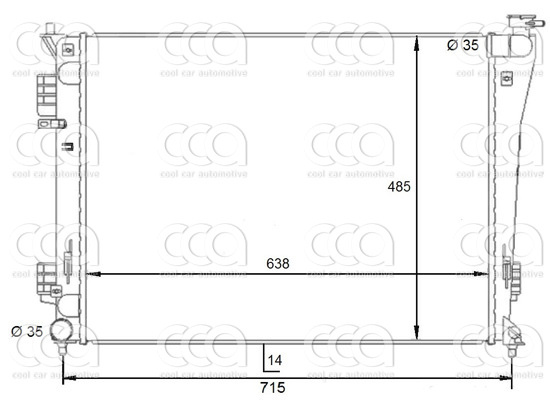 Radiateuren PW - Vrachtwagens Radiateur Hyundai i40 07>
