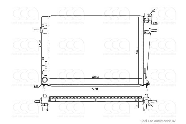 Radiateuren PW - Vrachtwagens Radiateur Hyundai Tucson 07>