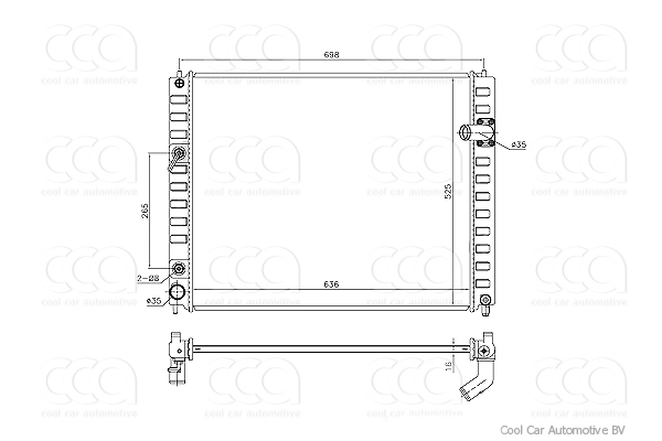 Radiateuren PW - Vrachtwagens Radiateur Infiniti EX Series 01>