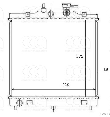 Radiateuren PW - Vrachtwagens Radiateur Kia Picanto 05>
