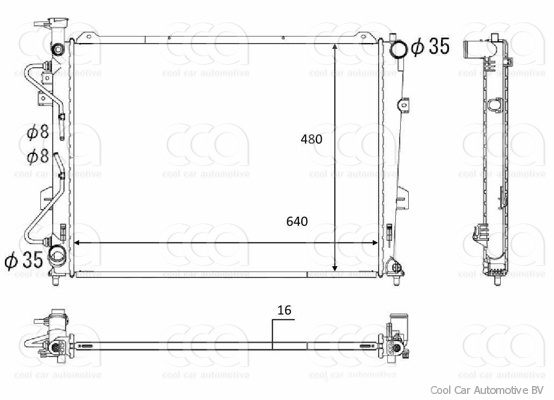 Radiateuren PW - Vrachtwagens Radiateur Kia Carens 11>