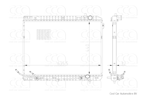 Radiateuren PW - Vrachtwagens Radiateur Kia Carnival 02>