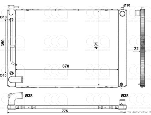 Radiateuren PW - Vrachtwagens Radiateur Lexus RX 07>