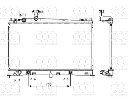Radiateuren PW - Vrachtwagens Radiateur Mazda 6 06>
