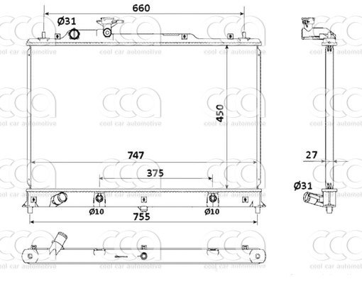 Radiateuren PW - Vrachtwagens Radiateur Mazda CX7 05>