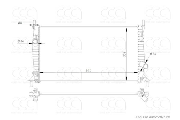 Radiateuren PW - Vrachtwagens Radiateur Mazda 3 07>