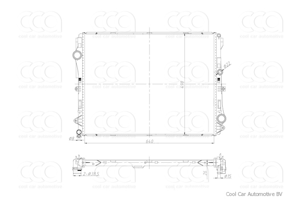 Radiateuren PW - Vrachtwagens Radiateur MB CLS-Series 11>