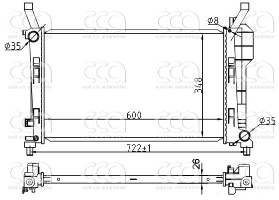 Radiateuren PW - Vrachtwagens Radiateur MB A-Series 05>