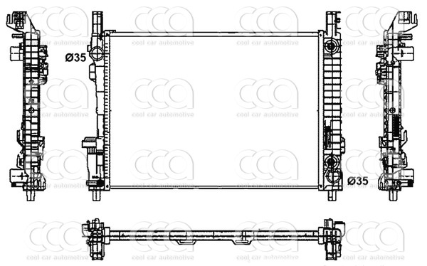 Radiateuren PW - Vrachtwagens Radiateur MB A-Series 08>