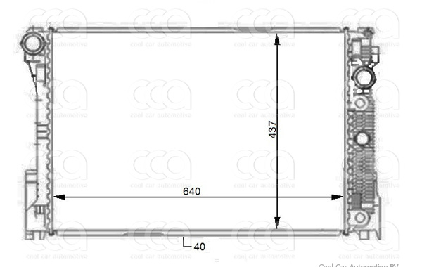 Radiateuren PW - Vrachtwagens Radiateur MB C-Series 01>