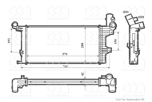 Radiateuren PW - Vrachtwagens Radiateur MB Atego-Series 98>