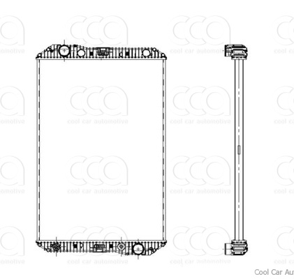 Radiateuren PW - Vrachtwagens Radiateur MB Axor-Series 02>