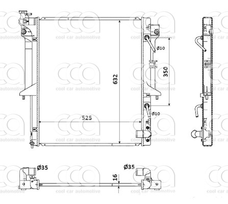 Radiateuren PW - Vrachtwagens Radiateur Mitsubishi L200 11>