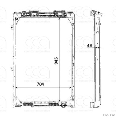 Radiateuren PW - Vrachtwagens Radiateur MAN E2000 95>
