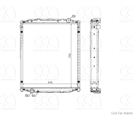 Radiateuren PW - Vrachtwagens Radiateur MAN FOC-Series 94>