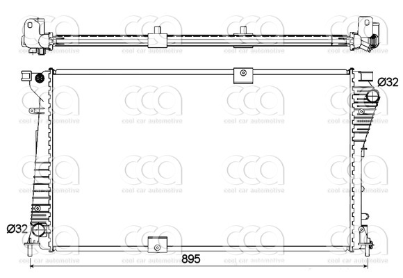 Radiateuren PW - Vrachtwagens Radiateur Nissan Primastar 08>