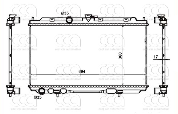 Radiateuren PW - Vrachtwagens Radiateur Nissan Primera 03>