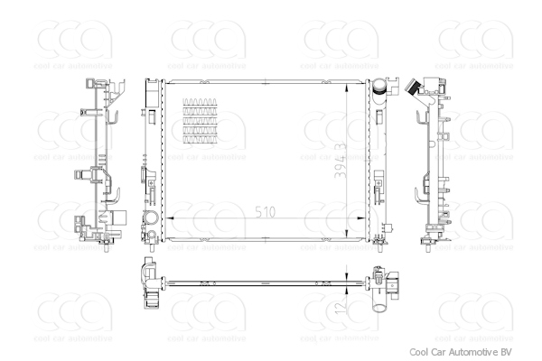 Radiateuren PW - Vrachtwagens Radiateur Nissan Micra 01>