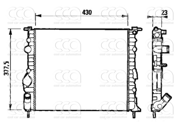 Radiateuren PW - Vrachtwagens Radiateur Nissan Kubistar 08>